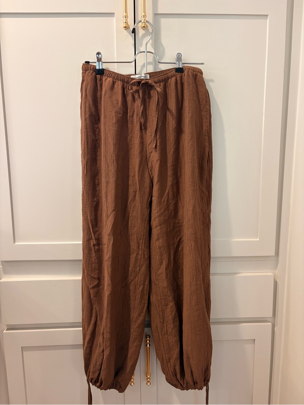 Abercrombie & Fitch Relaxed Drawstring Pants - Brown